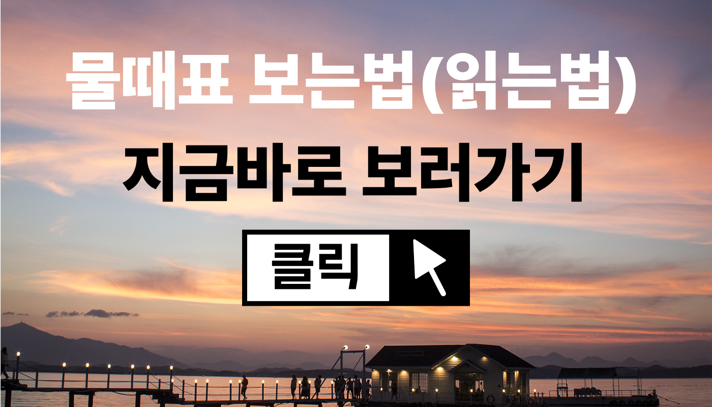 물때표 보는법(읽는법)